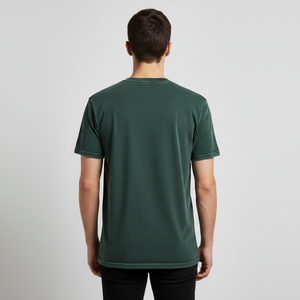 OEM Custom 100% Cotton Men's T-Shirt 220gsm High Quality Puff Print Short Oversized Plus Size Sport T-Shirt Blank Design Solid - Product Image 4