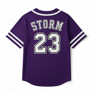 Uniforme Deportivo Profesional de Béisbol, Sublimado, Diseño Personalizado, Transpirable, Poliéster/Algodón, Cuello en V, Manga Corta - Product Image 2