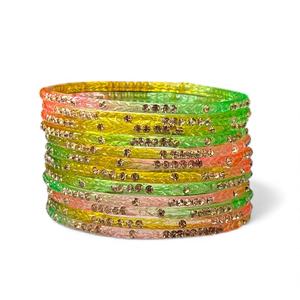 Elegant Rain Drop Bangles Set for Women Trendy Islamic Bridal <b>Wedding</b> Party Wear Indian Pakistani Jewelry - Product Image 1