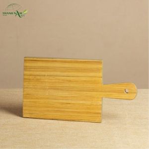 Planche à découper carrée en bois avec poignée - Écologique, durable, non toxique, passe au lave-vaisselle - Product Image 3
