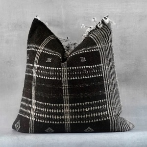 Housse de coussin en kilim de laine tissée à la main, style bohème tribal, 18x18, taie d'oreiller décorative, housse de coussin en kilim turc vintage, faite à la main en laine - Product Image 3