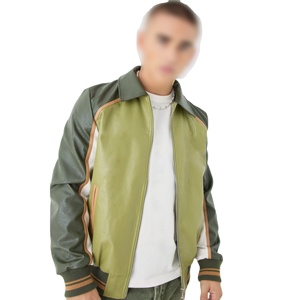 Varsity Jacket Ligero Satén Streetwear Trendy Oversized Varsity Jacket Custom Borded Team 2017 Chaquetas de hombre - Product Image 1