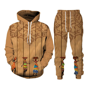 TENDENCIAS CLÁSICAS Chándal Unisex Bohemio con Capucha, Color Sólido, Manga Larga, Bolsillos Laterales, Cintura Elástica con Cordón, Poliéster Ligero - Product Image 6