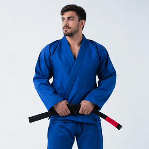 Kimono de Jiu Jitsu Brasileño Azul Hecho en Pakistán, Uniforme BJJ con Logotipo Bordado Personalizado, Ropa de Artes Marciales al por Mayor, Fabricante OEM - Product Image 1