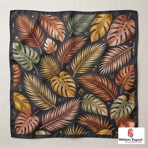 Écharpe en soie de luxe pour femmes, imprimée sur mesure, légère, carrée, foulard, fabricant OEM ODM, produits textiles personnalisés de Taïwan - Product Image 3