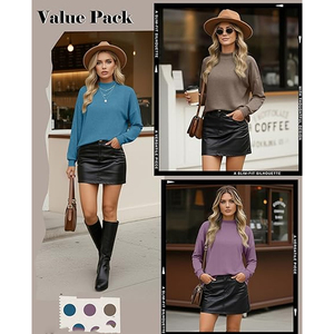 เสื้อฮู้ดคอเต่าผู้หญิง OEM ผ้าฝ้ายฟลีซ สกรีนลายปักตามสั่ง เสื้อผ้าลำลอง สตรีทแวร์ ผู้ผลิตขายส่ง - Product Image 3