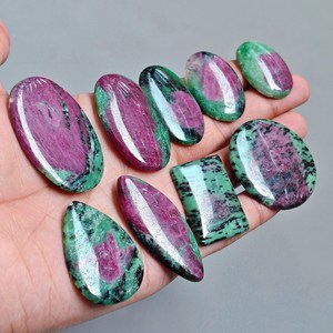 Cabujón de Zoisita Rubí Natural, Cristal Curativo, Reiki, Meditación, Manifestación de Crecimiento Empresarial, Gema para Joyería - Product Image 1