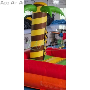 Piste <span class=keywords><strong>de</strong></span> course gonflable style <span class=keywords><strong>jungle</strong></span>, tapis d'obstacles gonflable animaux <span class=keywords><strong>de</strong></span> dessin animé pour <span class=keywords><strong>la</strong></span> location <span class=keywords><strong>de</strong></span> terrains <span class=keywords><strong>de</strong></span> jeux pour enfants - Product Image 4