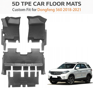 5D TPE <b>Waterproof</b> Full <b>Set</b> Car Floor Mats for Dongfeng Glory 560 2018-2021 Car Mats All Weather Car Floor Mat Liner - Product Image 2