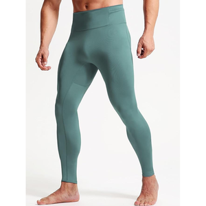 Stretchable Gym Legging <b>for</b> Fitness Plain Blank Slim Fit <b>Men</b> Leggings in Solid Colour High Quality Gym Wear OEM Services - Product Image 4