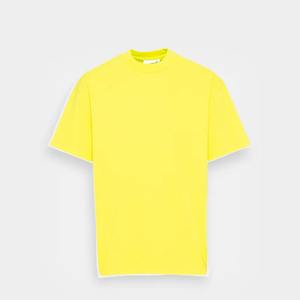 Camiseta de Manga Corta para Hombre, Cuello Redondo, Color Rosa, 100% Poliéster, Tejido Jersey, Talla Grande, Largo Regular, Transpirable, Lavado Ácido, 320g - Product Image 4