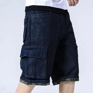 Shorts en jean déchirés décontractés 100 % coton pour homme, séchage rapide, respirants, personnalisables - Product Image 3