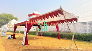 New Style Modern Indian Food Cart Marquee Wedding Decoration Rehdi Food Stall Setup Iron <b>Frame</b> Customized Size Custom Color Fire - Product Image 4