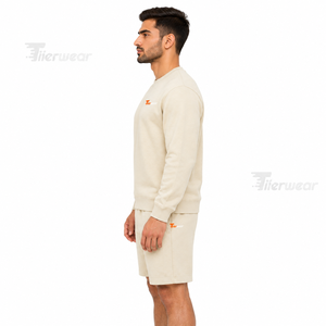 Ensemble sweat-shirt et short pour homme, tenue décontractée de sport et de rue, léger, personnalisable, OEM, marque privée, fournisseur d'usine - Product Image 3