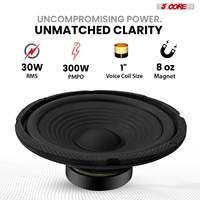 Paire de subwoofers 5 cœurs de 6 pouces 300W pour voiture, 4 ohms, basses profondes, haut-parleur de remplacement