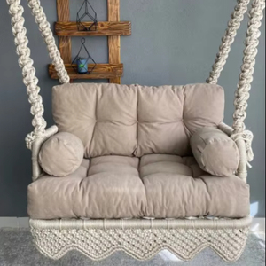 <b>Macrame</b> Hammock Chair, Large <b>Macrame</b> Swing, Hanging Cotton <b>Macrame</b> Hammock Chair, <b>Macrame</b> Swing Chair, <b>Macrame</b> handmade Swing - Product Image 1