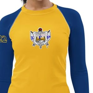 T-shirt à manches longues personnalisé pour femme Sigma Gamma Rho, séchage rapide, pour la natation, le surf, la tenue de plage, vente en gros - Product Image 4