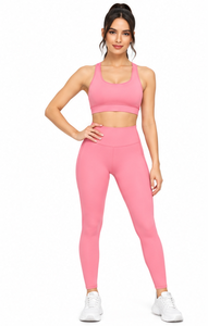 Women Workout <b>Yoga</b> Set High Waist Shorts Sports Bra Custom <b>Pilates</b> Gym Fitness Activewear Quick Dry Breathable Stretch Two Piece - Product Image 4