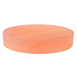 Bloc de sel rose de l'Himalaya circulaire 7x7x2 pouces pour grillades et service - Product Image 1