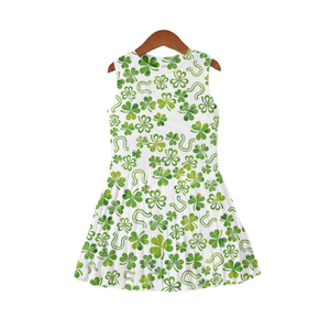 Robe d'été sans manches personnalisée de haute qualité pour filles, motif crème glacée à paillettes, imprimée sur mesure, respirante, idéale pour les fêtes - Product Image 2