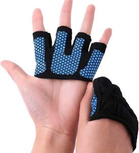 Custom Neoprene Half-finger Lightweight Sports <b>Gloves</b> Breathable Workout Gear Honeycomb Grip Padded Weightlifting Gym Exercise - Product Image 4