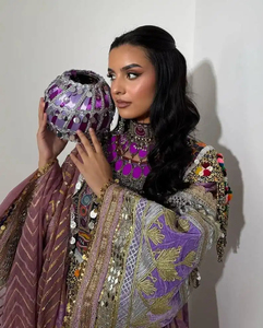 ชุดเดรสสไตล์โมเดิร์นแบบชนเผ่าอัฟกัน คูชี สำหรับเด็กผู้หญิง แขนยาว ผ้าชีฟองพรีเมียม ปักลายด้วยมือ ชุดเดรสคูชีอัฟกัน - Product Image 2