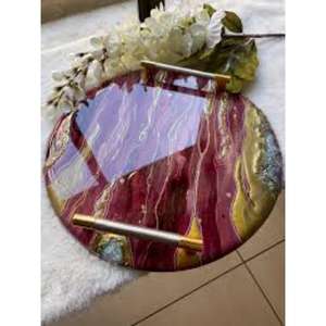 Bandeja de Servicio de Resina de Diseño Moderno, Duradera y Elegante, para Uso en el Hogar, Comedor, Servicio de Habitaciones de Hotel y Restaurantes, desde India - Product Image 2