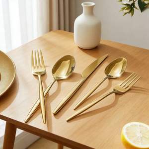 Colección de Cubiertos de Oro Opulento para Eventos de Alto Nivel, Venta al por Mayor para Catering, Exportación Global - Product Image 6