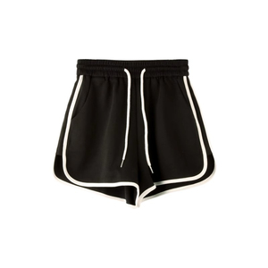 Shorts d'été pour femmes 100% coton de haute qualité, shorts de sport pour la course à pied et la remise en forme, pantalons amples à jambes larges pour femmes - Product Image 1