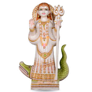 Khodiyar Mata, Ídolo de Jaipur |   Mármol Khodiyar Maa Murti – MALIYAS - Product Image 1