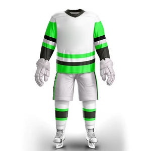 V Neck Hockey Jersey Sublimated Name Number Team Uniform Breathable Sportswear Custom Adult Ice Hockey Apparel Wholesale Printed - Product Image 1