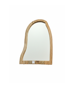 Artisanat indien, miroir en bois écologique de forme organique, designs inspirés, art mural artistique moderne pour tous les espaces - Product Image 1