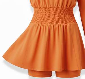 Nouvelle arrivée Robe de tennis respirante, à séchage rapide, antibactérienne, 100% polyester, taille élastiquée, entièrement ajustée - Product Image 5