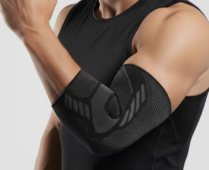 Manchon de compression réglable unisexe pour le coude, respirant, en Spandex et Polyester, pour la protection de base en football et la course à pied - Product Image 2