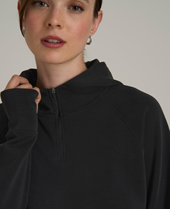 Sudadera con capucha de doble cremallera para mujer 2026, transpirable, diseño personalizado, 100% algodón, alta calidad, venta al por mayor, estampada, 300 g/m² - Product Image 4