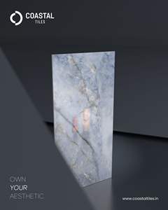 Carreaux de porcelaine de haute qualité 600x1200x9mm, finition brillante, aspect bois moderne, finition travertin Albino Azul - Product Image 3