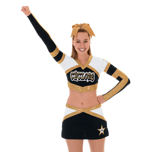 Uniforme de Animadora Profesional Personalizado para Deportes Juveniles, Ropa de Animadora Sublimada, Impresión de Logotipo Gratuita para Traje de Baile Escolar OEM - Product Image 3