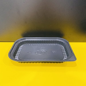 2026 New promotion 4 Compartments Disposable <b>Plastic</b> Food Container with Lid Black Color Take Away <b>lunch</b> <b>box</b> Made in Vietnam - Product Image 5
