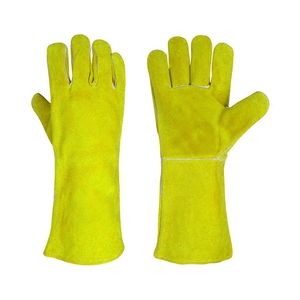 Gants de soudure en cuir de vachette de qualité supérieure, résistants à l'abrasion, à la chaleur, pour la lutte contre les incendies, la construction, les barbecues - Product Image 5