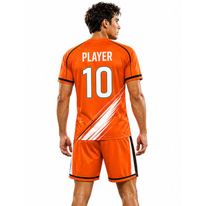 ชุดยูนิฟอร์มฟุตบอลระดับเอลีท ชุดเสื้อและกางเกงขาสั้นสุดเท่ ผ้าเนื้อบางเบา ระบายอากาศได้ดีเพื่อความสบายสูงสุด - Product Image 4