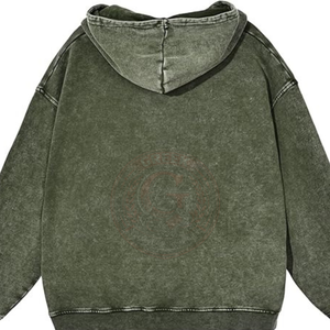 Sudadera con Capucha de Algodón Lavado para Mujer, Suave Felpa Francesa, con Acabado de Inspiración Vintage para un Estilo Urbano Informal - Product Image 2