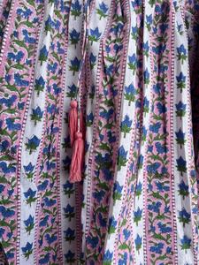 Vestido largo maxi con estampado floral y cuello pronunciado con cordón, estampado a mano, para mujer, novedad 2026, superventas - Product Image 4