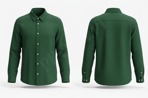 Camisa de Vestir Clásica para Hombre, Estilo Ejecutivo, Manga Larga, Cierre de Botones, Cuello Elegante, Tela Cómoda y Moderna - Product Image 3