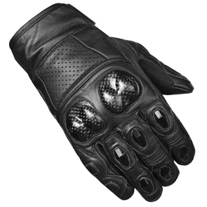 Guantes de moto de cuero negro, hasta la muñeca, transpirables, sin forro, estilo deportivo, para ciclismo, guantes de motocicleta para las cuatro estaciones, ajuste táctil - Product Image 3