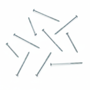 Tornillos parciales de cabeza ranurada de acero al carbono métrico galvanizado en zinc de grado industrial PDC, clase 4.8 y 6.8, para fijación de madera - Product Image 1