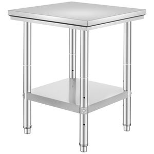 Tavolo da Preparazione Professionale 24 X 24 X 31 Pollici, Capacità di Carico 700 Libbre, 3 Ripiani in Acciaio per Cucina Commerciale - Product Image 5