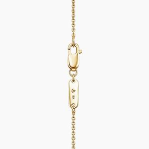 Collar con Colgante de Diamante Redondo con Engaste Solitario - Product Image 3
