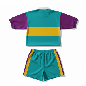 ชุดรักบี้สั่งทำขายส่งแบบซับลิเมชั่น ผ้าโพลีเอสเตอร์คุณภาพสูง เย็บเสริมความแข็งแรง ชุดทีมรักบี้มืออาชีพ - Product Image 4