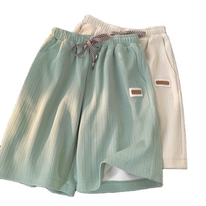 Pantalones cortos deportivos informales holgados de verano para hombre con cordón, pantalones cortos de talla adulta para hombre a buen precio - Product Image 1