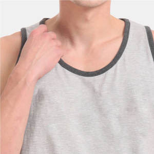 Débardeurs décontractés pour hommes en tricot respirant, 100% coton, séchage rapide, vêtements de sport, vente en gros - Product Image 6